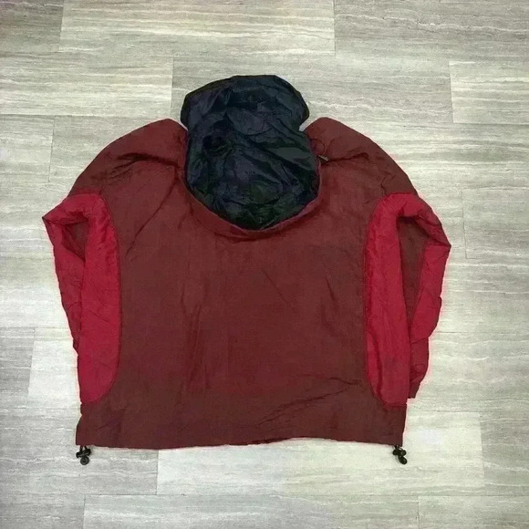 Vintage Gap 2002 Jacket - Size L - 2-Tone Red - Packable Hood - Picture 2 of 5